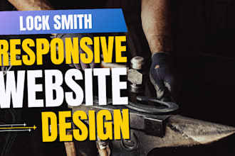 design locksmith website, locksmith landing page,