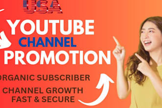 do organic youtube channel promotion usa promotion to usa audience