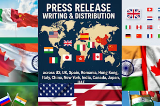 write and distribute your press release to top USA, UK, spanish,and global media