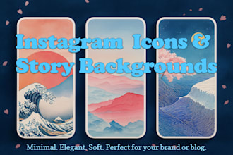create custom instagram highlight icons and story backgrounds in 3 styles