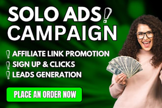 do organic USA solo ads campaign mlm affiliate link promotion