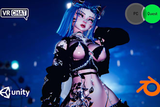 custom vr chat avatar vrc avatar furry avatar 3d model furry character design
