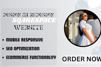 revamp squarespace ecommerce website online store with SEO and cms