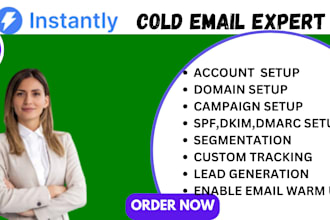 setup instantly ai automation for email warm up and cold email outreach