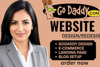 design, redesign, or develop your godaddy website professionally