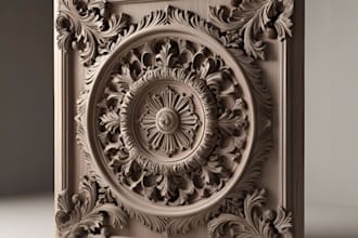 create high detailed 3d bas relief 3d bas relief model wood carving 3d printing