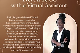 provide expert admin and business support services