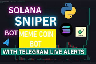 setup solana pump fun bot and dexscreener bot with telegram alerts
