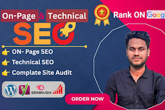 do on page seo and technical optimization with website audit