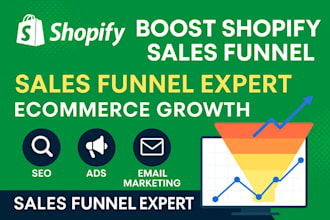 build high converting shopify sales funnel to boost shopify store SEO fb ads