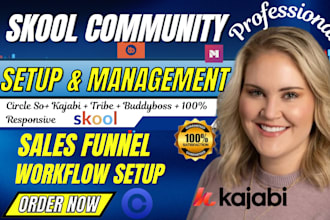 setup mighty networks, kajabi,skool, tribe,circle, buddyboss community platform