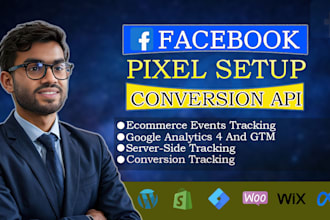 setup or fix meta pixel fb conversion API server side tracking shopify by GTM