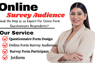 conduct real 500 respondent targeted audience to fill online survey google form