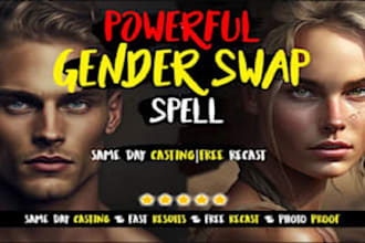 cast a powerful manifesting morph spell to change you to anything you wish