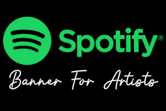 design unique spotify banner for your artist profile in 24hours