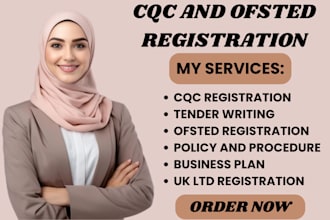 do full cqc and ofsted registration uk tender business plans and policies