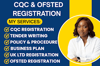 do cqc registration, cqc compliant business plan, policies and procedure, ofsted