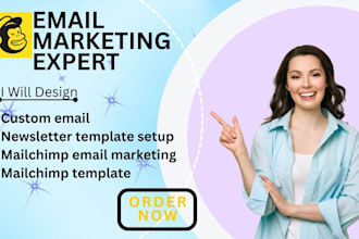 design custom email newsletter template setup mailchimp email marketing mailchim