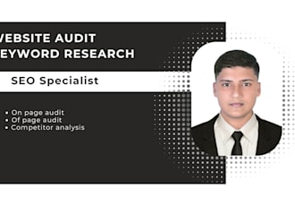 do website analysis and provide site audit report for your website