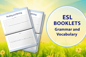 create engaging esl booklets and workbooks