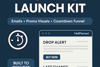 build your full flash drop kit with urgent email flow and launch visuals