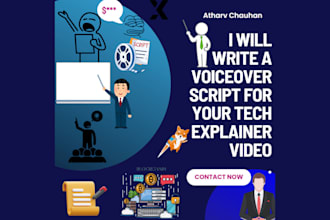 write a voiceover script for your tech explainer video