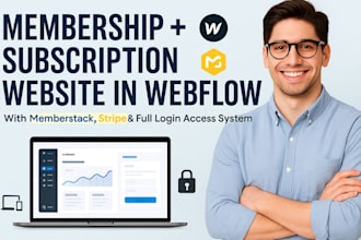 integrate memberstack on webflow website lms subscription membership website