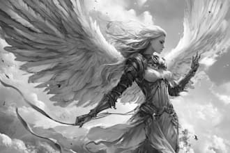 create character illustrations for your fantasy card game