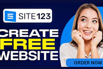 design site123 website, optimize website, and fix site123 website