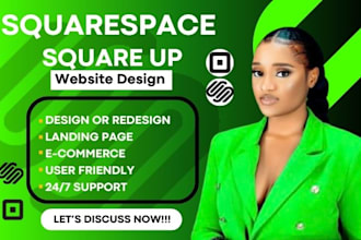 make square landing page online store seo redesign squarespace website design