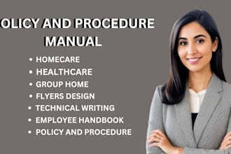 write group home healthcare agency policy and procedure manual employee handbook