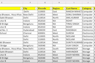 clean, format, merge, split excel data