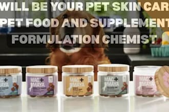 be your pet skin care ,pet food and supplement formulation chemist