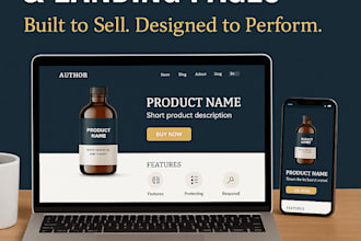 premium sales website or landing page to skyrocket your product sales