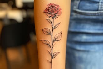 custom a pet tattoo design portrait of your pet