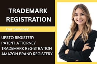 upsto trademark registration, amazon brand  ,patent attorney