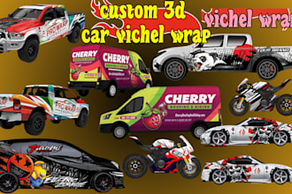 design custom car van truck vehicle food truck boat bike gta 5 car wrap design