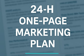 craft a one page mini marketing plan you can act on in 24 h