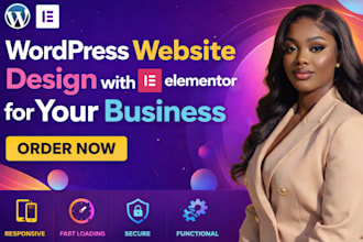 design and redesign wordpress website with elementor for your business webdesign