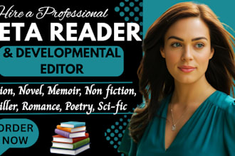beta read, critique your poetry, memoir, fiction novel developmental book editor