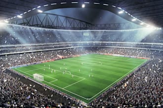 redesign 3d soccer stadium,cgi 3d sport arena,indoor gaming center,concert venue
