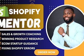 be your shopify mentor ecommerce consultancy dropshipping coach shopify manager