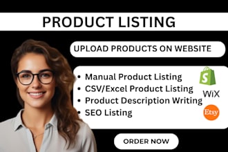 upload products shopify wix etsy ebay product upload seo listing optimization