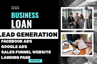 generate business loan leads mca leads for construction cafe bakery businesses