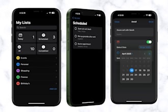 custom ios reminder app with alerts and calendar sync