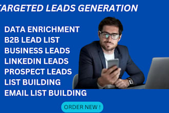 provide b2b leads generation, verified email lists, and data business