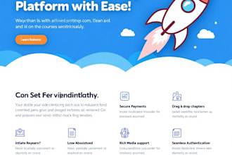 provide a custom lms platform with dashboards and payment full admin control