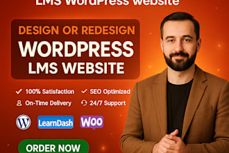 create and develop lms wordpress with learndash