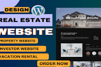 develop a real estate wordpress website  showcase listings and generate leads