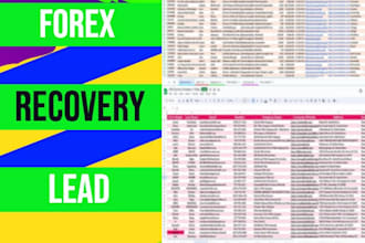 deliver fresh hot forex lead, crypto lead, coinbase lead, investor lead,